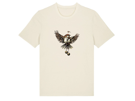 'Little Sparrow' medium fit unisex t-shirt (natural)